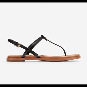 Cole Haan Flora Thong Sandal, black, size 6